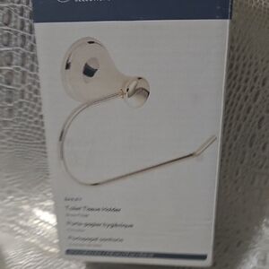 Toilet Paper Holder, Gold Heavy Metal.